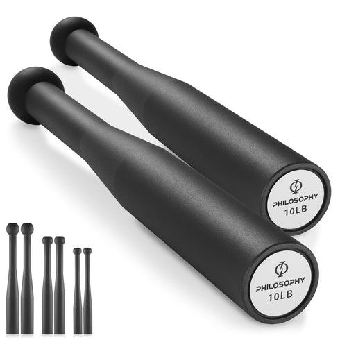 Indian Clubs Pair - Weighted Steel Exercise Club Bells